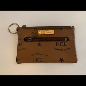 HCL vintage leather coin pouch